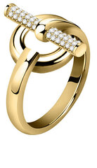Morellato Элегантное кольцо из позолоченной стали с кристаллами Abbraccio SAUC09 цена и информация | Кольцо | kaup24.ee