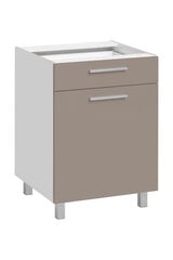 Кухонный шкафчик Salma 60/81 1D1S, бежевый цвет цена и информация | Кухонные шкафчики | kaup24.ee