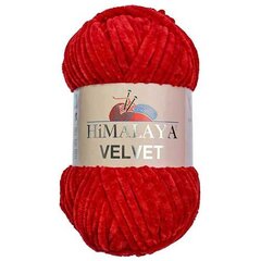 Lõng Himalaya® Velvet 90018, punane 100 g, 120 m. hind ja info | Kudumistarvikud | kaup24.ee