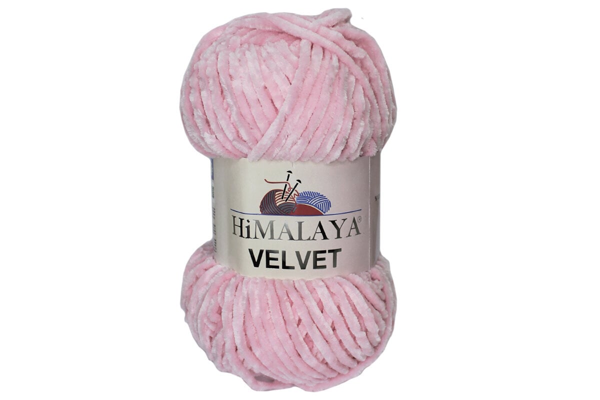 Lõng Himalaya® Velvet 90019, roosa 100 g, 120 m. цена и информация | Kudumistarvikud | kaup24.ee