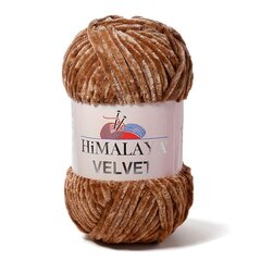 Lõng Himalaya® Velvet 90037, pruun 100 g, 120 m. hind ja info | Kudumistarvikud | kaup24.ee