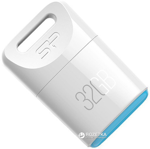 Silicon Power mälupulk 32GB Touch T06, valge цена и информация | Mälupulgad | kaup24.ee