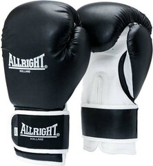 Боксерские перчатки Allright POWER GEL 12oz черный, белый цвет цена и информация | Allright Сетевой | kaup24.ee