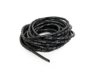 Gembird cable organizer - Spiral Wrapping Band, 10m, black, 12mm цена и информация | Кабели и провода | kaup24.ee