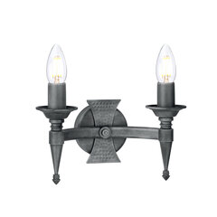 Настенный светильник Elstead Lighting Saxon SAX2-BLK-SIL цена и информация | Настенные светильники | kaup24.ee
