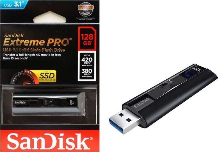 USB3.1 mälupulk/128GB SDCZ880-128G-G46 SANDISK цена и информация | Mälupulgad | kaup24.ee
