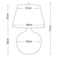 Настольная лампа Elstead Lighting Ottoman OTTOMAN-TL цена и информация | Настольные лампы | kaup24.ee