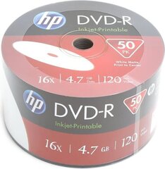 Футляр для дисков HP DVD-R, 50 шт. цена и информация | Виниловые пластинки, CD, DVD | kaup24.ee