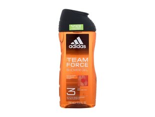 Dušigeel Adidas Team Force Shower Gel 3in1, 250 ml hind ja info | Adidas Kehahooldustooted | kaup24.ee