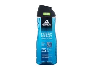 Гель для душа Adidas Fresh Endurance Shower Gel 3in1, 400 мл цена и информация | Adidas Духи, косметика | kaup24.ee