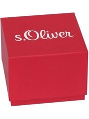 Мужские часы S.Oliver SO-4180-LQ, ремешок из натуральной кожи цена и информация | Мужские часы | kaup24.ee