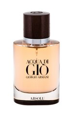 Giorgio Armani Acqua di Gio Absolu EDP для мужчин 40 мл цена и информация | Мужские духи | kaup24.ee