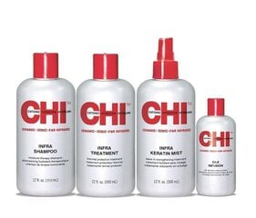 Juuksehoolduskomplekt CHI Home Stylist Kit: šampoon 355 ml + mask 355 ml + sprei 355 ml + seerum 59 ml hind ja info | Šampoonid | kaup24.ee