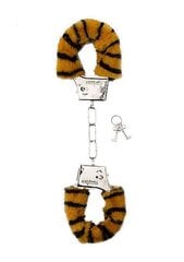 Металлические наручники с мягким мехом Shots Toys Furry Handcuffs, тигровые цена и информация | БДСМ и фетиш | kaup24.ee