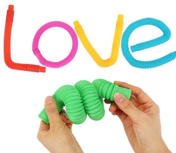Hariv stressivastane mänguasi lastele toru - tuuba, erinevat värvi, 1 tk hind ja info | Arendavad mänguasjad | kaup24.ee