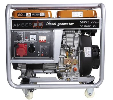 Diiselgeneraator Amber-Line DGX75 X-Class, 6.0kW, 230/400V hind ja info | Generaatorid | kaup24.ee