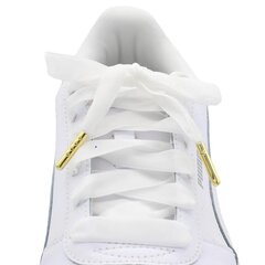 Бархатные широкие шнурки 12 мм 100 см, цвет белый цена и информация | Уход за одеждой и обувью | kaup24.ee