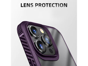 Чехол Clear PC Antishock для Apple iPhone 14 Pro Max, фиолетовый цена и информация | Чехлы для телефонов | kaup24.ee