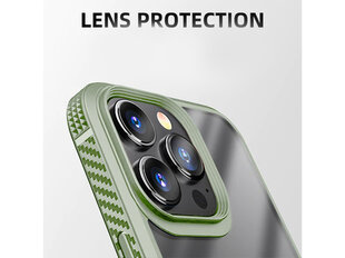 Чехол Clear PC Antishock для Apple iPhone 14, зеленый цена и информация | Чехлы для телефонов | kaup24.ee