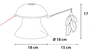Игрушка Flamingo для кошек, 18x17 см цена и информация | Игрушка для кошек | kaup24.ee