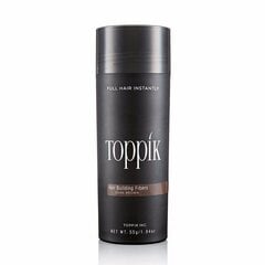 Создающая эффект волос пудра Toppik Hair Building Fiber , Dark Brown, 55 г цена и информация | Средства для укладки волос | kaup24.ee