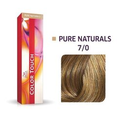 Краска для волос Wella Color Touch Pure Naturals, 60 мл, 7/0 цена и информация | Краска для волос | kaup24.ee