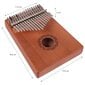 Kalimba 17 pilliroogu V-TONE K1 KALIMBA hind ja info | Löökriistad | kaup24.ee