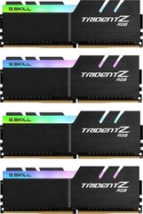 G.Skill Trident Z RGB, 32 ГБ (4x8 ГБ), DDR4, 4000 МГц (F4-4000C17Q-32GTZRB) цена и информация | Оперативная память (RAM) | kaup24.ee
