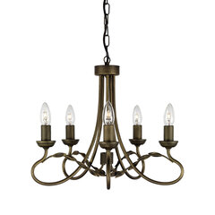 Rippvalgusti Elstead Lighting Olivia OV5-BLK-GOLD hind ja info | Rippvalgustid | kaup24.ee