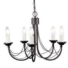 Rippvalgusti Elstead Lighting Carisbrooke CB5-BLACK hind ja info | Rippvalgustid | kaup24.ee