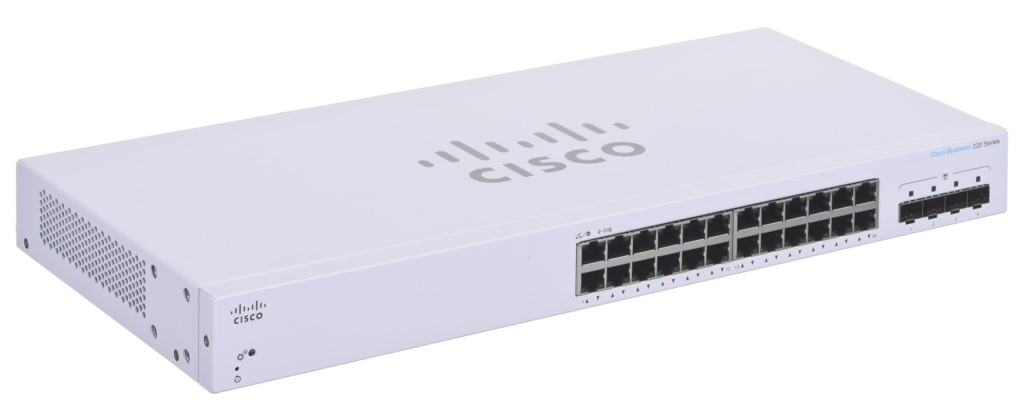 Cisco CBS220-24T-4G Managed L2 Gigabit Ethernet (10/100/1000) Power over Ethernet (PoE) 1U White цена и информация | Lülitid (Switch) | kaup24.ee