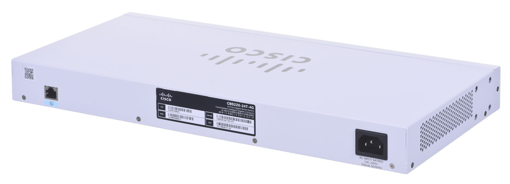 Cisco CBS220-24T-4G Managed L2 Gigabit Ethernet (10/100/1000) Power over Ethernet (PoE) 1U White цена и информация | Lülitid (Switch) | kaup24.ee