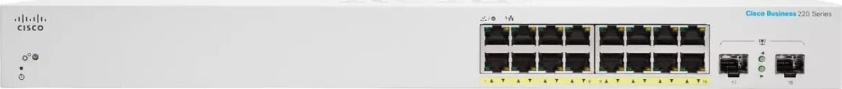 Cisco CBS220-16P-2G-EU цена и информация | Lülitid (Switch) | kaup24.ee
