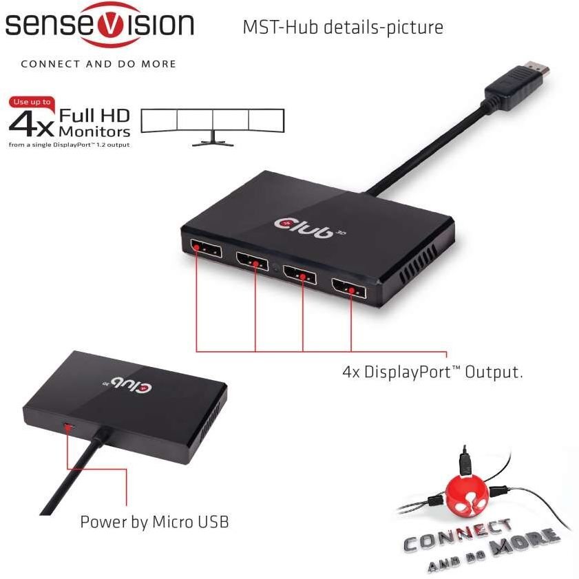 CLUB 3D CSV-6400 цена и информация | USB jagajad, adapterid | kaup24.ee