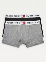 Lühikesed püksid poistele Tommy Hilfiger Tommy 85 Logo 2tk, hall цена и информация | Нижнее белье для мальчиков | kaup24.ee