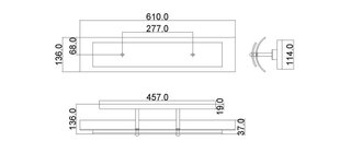 Настенный светильник Elstead Lighting Duet HK-DUET3-BATH цена и информация | Настенные светильники | kaup24.ee