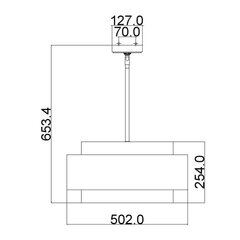 Rippvalgusti Elstead Lighting Kenney FE-KENNEY-3P hind ja info | Rippvalgustid | kaup24.ee