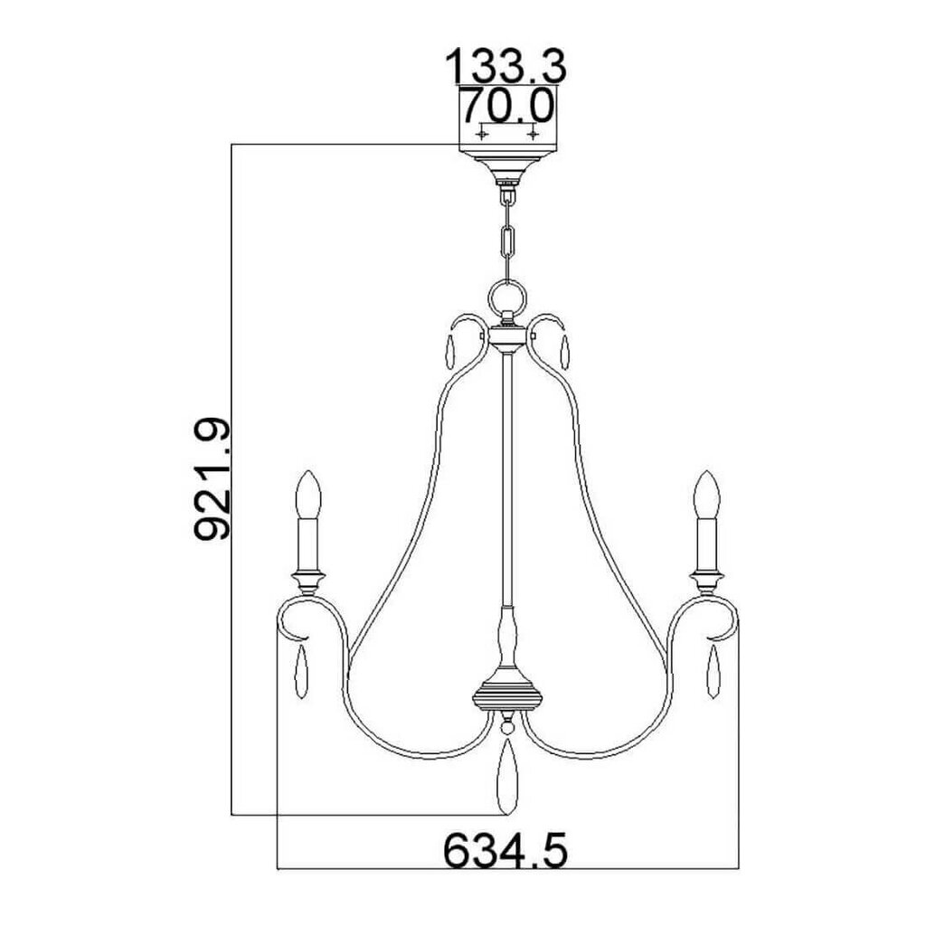 Rippvalgusti Elstead Lighting Dewitt FE-DEWITT5 цена и информация | Rippvalgustid | kaup24.ee