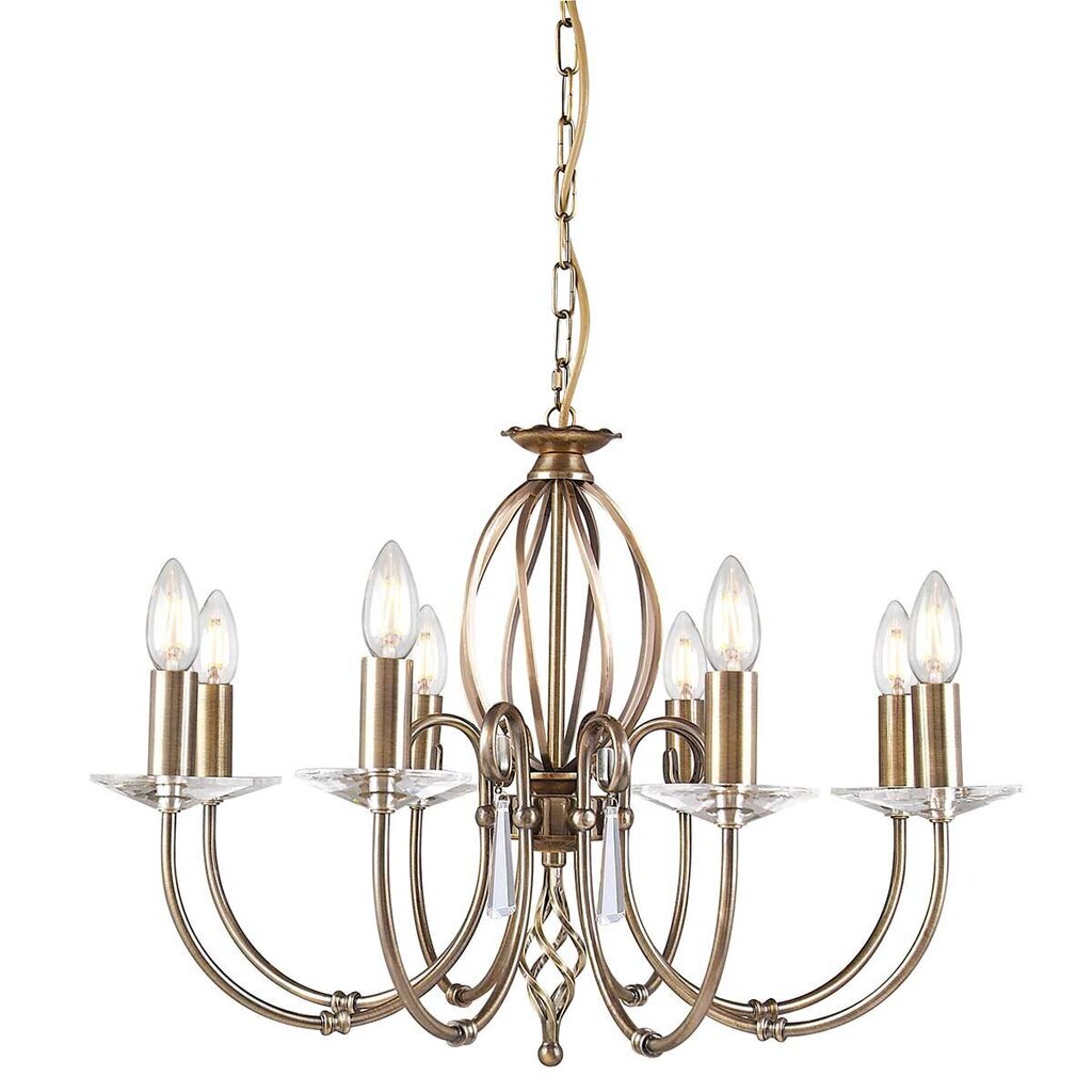 Rippvalgusti Elstead Lighting Aegean AG8-AGED-BRASS цена и информация | Rippvalgustid | kaup24.ee