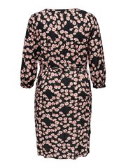 Женское платье Only Carmakoma, 15285901*01, черный/розовый цвет, 5715366150027 цена и информация | Платья | kaup24.ee