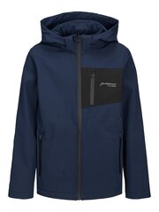 Jack & Jones laste softshell-jope 12223385*01, tumesinine 5715367370028 hind ja info | Jack&Jones Jalanõud, riided ja aksessuaarid | kaup24.ee