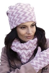 KAMEA naiste müts MADISON*01, roosa/valge 5903246723120 hind ja info | Naiste mütsid ja peapaelad | kaup24.ee