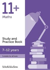 11plus Maths Study and Practice Book цена и информация | Книги для подростков и молодежи | kaup24.ee