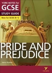 Pride and Prejudice STUDY GUIDE: York Notes for GCSE (9-1): - everything you need to catch up, study and prepare for 2022 and 2023 assessments and exams 2015 цена и информация | Книги для подростков и молодежи | kaup24.ee