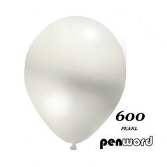 Õhupallid Metalic Penword 100tk, valge hind ja info | Õhupallid | kaup24.ee