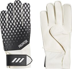 Перчатки вратарские Adidas Predator 20 Training Jr FS0411, чёрно-белые цена и информация | Перчатки вратаря | kaup24.ee