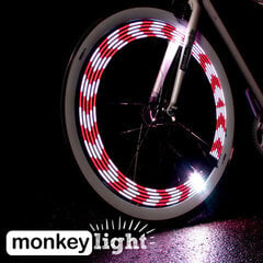 Monkey Light M210 värviline ja mustriline velje tuli hind ja info | Jalgratta tuled ja helkurid | kaup24.ee