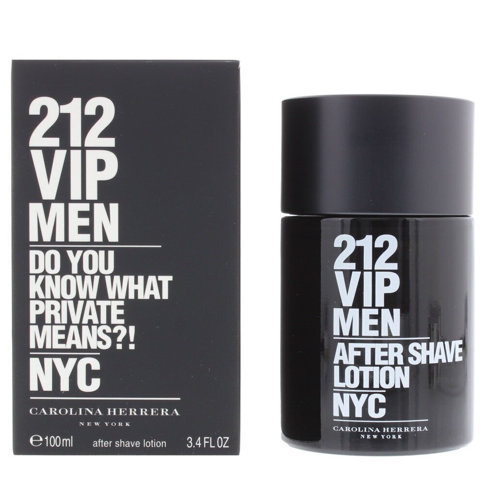 Carolina Herrera 212 VIP Men Aftershave meestele 100 ml цена и информация | Lõhnastatud kosmeetika meestele | kaup24.ee