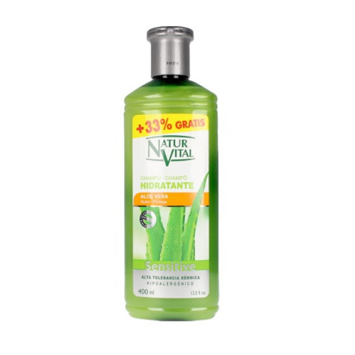 Niisutav šampoon Naturvital sensitive aloe vera, 400 ml hind ja info | Šampoonid | kaup24.ee