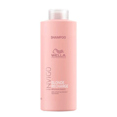 Питательный шампунь для волос Wella Professionals Invigo Blonde Recharge Shampoo, 1000 мл цена и информация | Шампуни | kaup24.ee